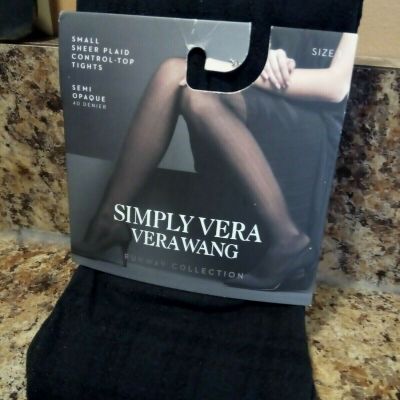 Women's Simply Vera Wang Tights Control Top Sz: 1 Black Sz: 1 Wine Sz: 4 Brown